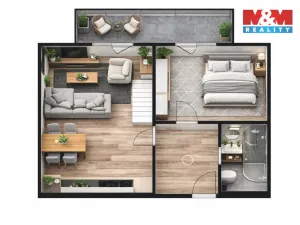 Prodej bytu 3+kk, Žleby, Polní, 79 m2