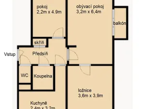 Prodej bytu 3+1, Opava, U Opavice, 64 m2