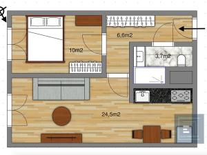 Prodej bytu 2+kk, Poděbrady, Dr. Horákové, 46 m2