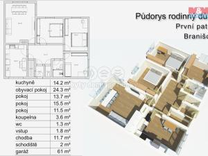 Prodej rodinného domu, Branišov, 140 m2