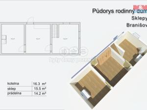 Prodej rodinného domu, Branišov, 140 m2