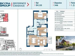 Prodej bytu 2+kk, Praha - Vysočany, 73 m2