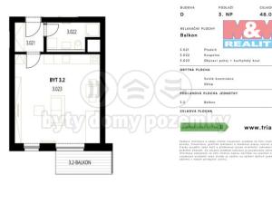 Pronájem bytu 1+kk, Plzeň, Železná, 48 m2