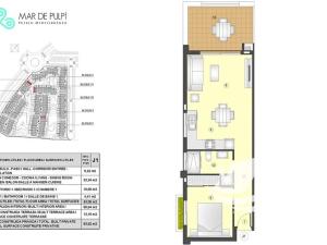 Prodej bytu 2+kk, Pulpí, Španělsko, 61 m2