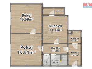 Pronájem rodinného domu, Dnešice, 62 m2