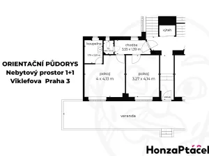 Prodej bytu 1+1, Praha - Žižkov, Viklefova, 39 m2