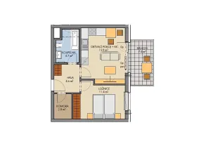 Prodej bytu 2+kk, Praha - Prosek, Prosecká, 42 m2