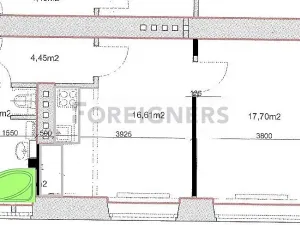 Pronájem bytu 2+kk, Brno, Skácelova, 46 m2