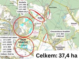 Prodej pole, Dvůr Králové nad Labem, 373659 m2