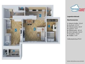 Prodej bytu 2+1, Praha - Michle, Počátecká, 78 m2