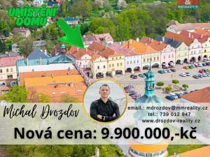 Prodej historického objektu, Nové Město nad Metují, Husovo náměstí, 322 m2