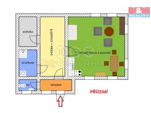 Prodej rodinného domu, Hořičky - Křižanov, 76 m2