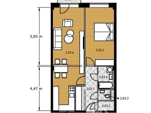 Pronájem bytu 2+kk, Zlín, Ševcovská, 65 m2
