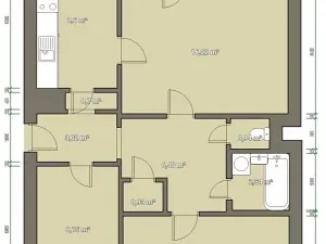 Prodej bytu 3+1, Brno, Mikuláškovo náměstí, 69 m2