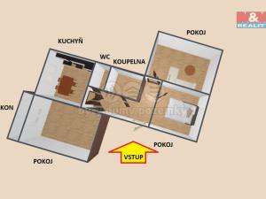 Pronájem bytu 3+1, Rychnov nad Kněžnou, Mírová, 70 m2