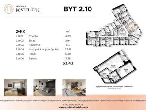 Prodej bytu 2+kk, Pardubice, Štrossova, 53 m2
