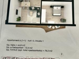 Prodej bytu 1+1, Shengjin, Albánie, 78 m2