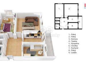 Pronájem bytu 3+1, Úpice, Tylova, 66 m2