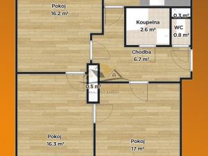 Prodej bytu 3+1, Hrušovany nad Jevišovkou, 67 m2