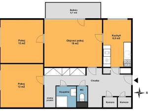 Pronájem bytu 3+1, Brno, Gruzínská, 72 m2