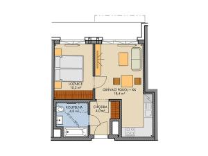 Prodej bytu 2+kk, Praha - Chodov, Chilská, 39 m2