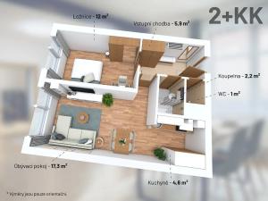 Prodej bytu 2+kk, Praha - Stodůlky, Přecechtělova, 43 m2