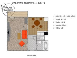 Prodej bytu 1+1, Brno - Bystrc, Teyschlova, 39 m2