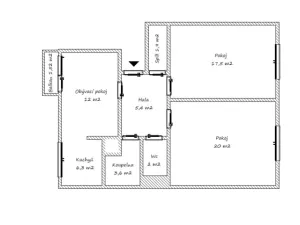 Pronájem bytu 3+kk, Brno, Kotkova, 70 m2