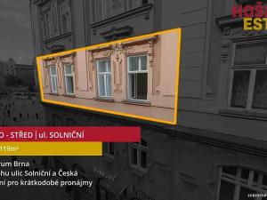 Prodej bytu 3+1, Brno, Solniční, 119 m2