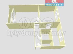 Pronájem bytu 2+1, Ostrava - Poruba, Opavská, 58 m2