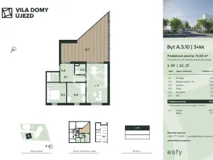 Prodej bytu 3+kk, Praha - Újezd nad Lesy, Rohožnická, 73 m2