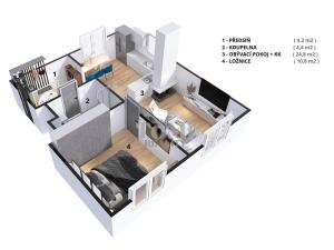 Pronájem bytu 2+kk, Březová nad Svitavou, Brněnská, 45 m2