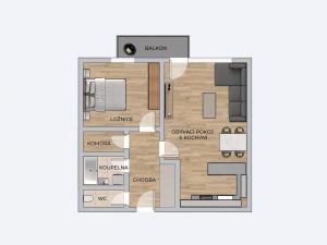 Prodej bytu 2+kk, Liberec - Liberec XXX-Vratislavice nad Nisou, U Sila, 56 m2