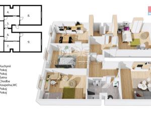 Prodej bytu 5+kk, Jičín - Holínské Předměstí, Jiráskova, 139 m2