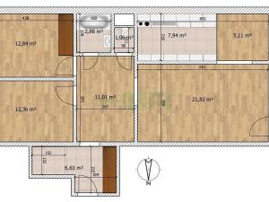 Prodej bytu 3+1, Praha - Řepy, Laudova, 88 m2