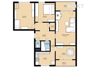 Prodej bytu 3+1, České Budějovice, Průběžná, 89 m2
