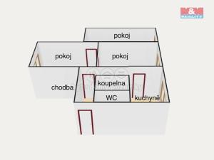 Prodej bytu 3+1, Meziměstí, Dlouhá, 60 m2
