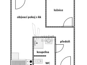 Prodej bytu 2+kk, Praha - Prosek, Prosecká, 34 m2