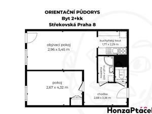 Prodej bytu 2+kk, Praha - Kobylisy, Střekovská, 45 m2