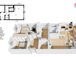 Prodej bytu 3+kk, Praha - Prosek, Prosecká, 68 m2