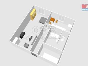Prodej bytu 1+1, Jičín - Nové Město, Na jihu, 47 m2