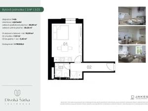 Prodej bytu 1+kk, Praha - Liboc, Jenečská, 29 m2