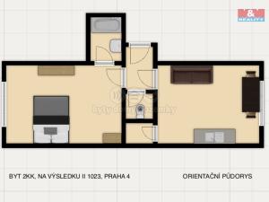 Prodej bytu 2+kk, Praha - Nusle, Na výsledku II, 43 m2