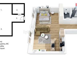 Prodej bytu 1+kk, Náchod, Komenského, 38 m2