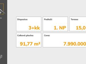 Prodej bytu 3+kk, Mikulovice, 77 m2