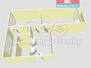 Prodej bytu 2+1, Orlová - Lutyně, Kpt. Jaroše, 56 m2