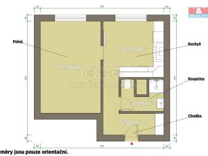 Pronájem bytu 1+1, Domažlice - Týnské Předměstí, Švabinského, 39 m2