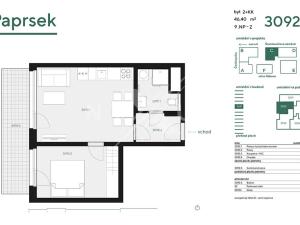 Prodej bytu 2+kk, Praha - Stodůlky, Hábova, 46 m2