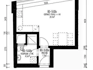 Pronájem bytu 1+kk, Brno, Vídeňská, 28 m2