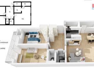 Prodej bytu 3+kk, Sány, 9. května, 72 m2